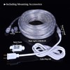 ollrieu 50ft 360 LED Rope Lights, 110V Warm White 3000K,