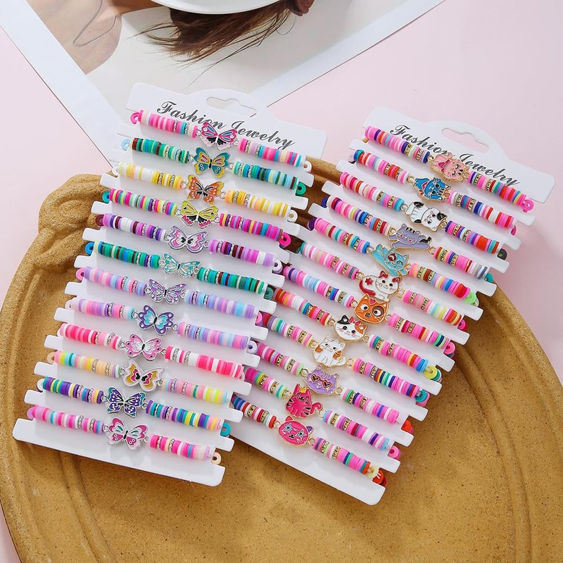 Behrooci Friendship Bracelets Boho Stackable Bracelets for Women Surfer Heishi