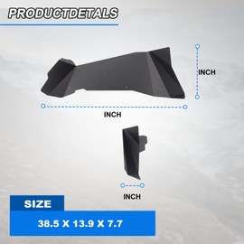 Rear Inner Fender Liners for 2007 2008 2009 2010 2011 2012 2013 2014 2015 2016 2017 2018 Jeep Wrangler JK 2-Doors & 4-Doors Offroad Fender Flare Wheel Well Cover Splash Mud Guards