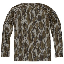 Mossy Oak Standard Camo Hunting Shirts for Men Long Sleeve, Original Bottomland, 2X