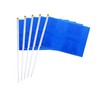 WXTWK 50 Pack Solid Navy Blue Flag Small Mini Plain