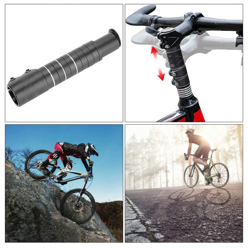 Alomejor Bicycle Stem Extender Bicycle Handlebar Riser Bicycle Fork Stem