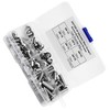 Cabeza Zócalo Tapa Tornillos,60pcs M6 Botón de acero inoxidable Botón