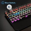 MageGee Typewriter Mechanical Gaming Keyboard, Retro Black Punk Round Keycaps