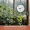 Foxyoo 4-Inch Outdoor Thermometer and Humidity Gauge, Window Thermometer for