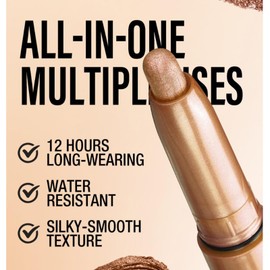 Eyeshadow Stick, 6 Colors Glitter Cream Eyeshadow Stick Set, Waterproof Eye Shadow Pencil, Colorful Eye Shadow Stick Pen Makeup Set, Waterproof & Long Lasting Starter Eyeshadow Stick Sets