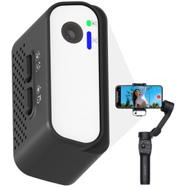 Somikon Zubehör zu Handy-Gimbals mit Stativ: Magnetisches KI-Tracking-Modul für 3D-Stabilisator GIM-100, Füll-Licht (Handy-Stabilisator, Gimbal für Smartphone)