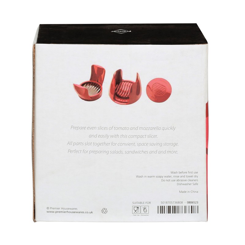 Premier Housewares Tomato and Mozzarella Slicer - Red