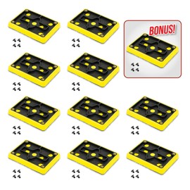 Tool Guy Republic 3" x 4" Sanding Backup Pad - Non Vacuum, Hook and Loop (10)