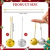 400 Pieces Christmas Ornaments Hangers with Snap Fastener, Precut Hanging