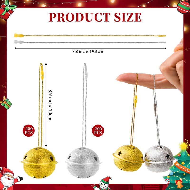 400 Pieces Christmas Ornaments Hangers with Snap Fastener, Precut Hanging