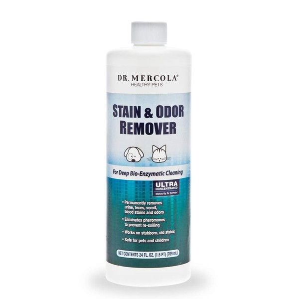 Dr. Mercola, Pet Stain and Odor Remover, 24 FL. oz (1.5 PT) (709 mL), Safe for Pets and Children