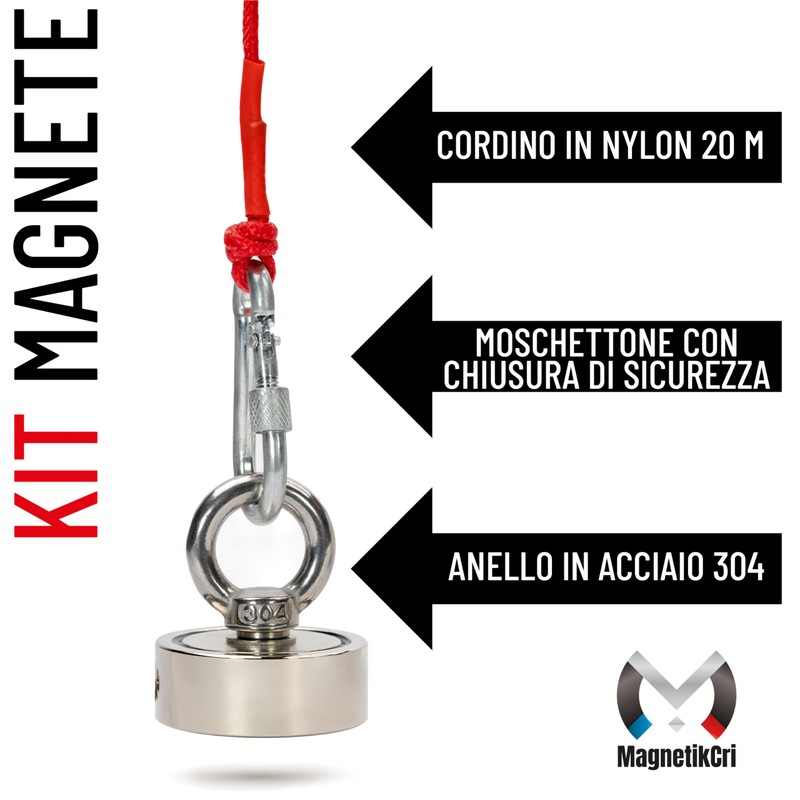 MagnetikCri - Magneti Neodimio, Con Protezione in Acciaio, Calamite Potenti