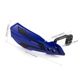 Hand Protectors Motorcycle Universal Motorcycle Hand Guard Suitable for 22 mm 25 mm and 28 mm Handlebar Grip Protector for ATV, Chopper and Scooter (Blue)