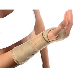 Bort Arm and Wrist Splint Forearm Bandage Wrist Support Aluminium Splint Skin-Coloured XS Left