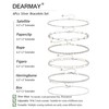 DEARMAY DEARMAY Dainty Silver Bracelets for Women Trendy, 925 Sterling