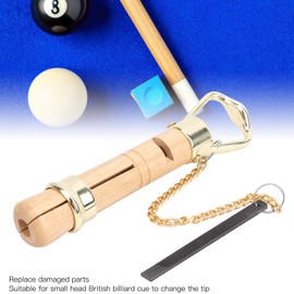 QANYEGN Billiard Cue Clamp, Wooden Cue Tip Clamp, Pool Pole Cue Tips Clamp, Wooden Snooker Pool Cue Tip Repair Tool