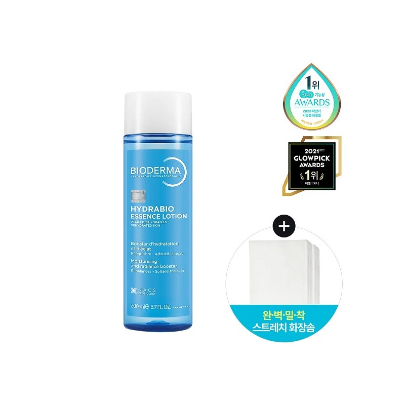 Bioderma Hydrabio Essence Lotion 200ml special (+stretch cotton pad) /