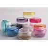 yueton?10 Empty Clear Boday Multi Color Top Lid Plastic Sample