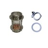 3 inch Glass Reflux Column Section with Copper Bubble Plate