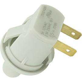 2-Pack 297243800 Refrigerator Door Light Switch Compatible with Frigidaire Kelvinator Gibson Kenmore Crosley Replacement 1465707 AP4370047 EAP2332280 PS2332280 216361000 216472300