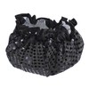 WOONEKY Sequin Shower Hair Cap for Women Multi-use Bath Hat