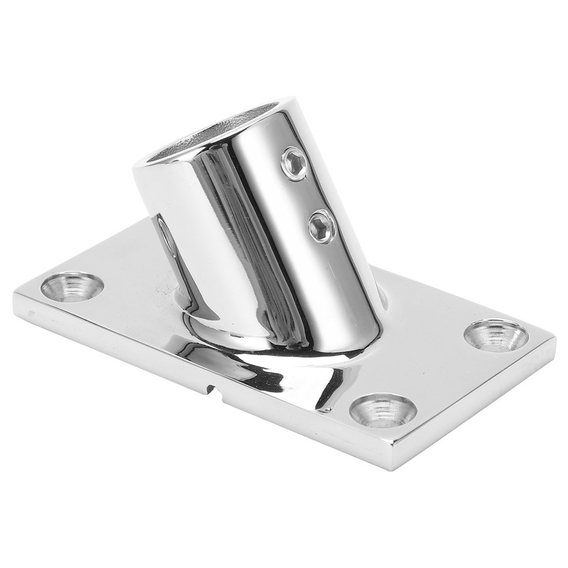Boat Handrail Base Fitting Stainless Steel 60 Degree Rectangular Boat