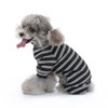 Dog Striped Pajamas Classic Black White Stripe Lightweight Full Coverage