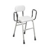 Drive Medical 12455 Adjustable Height Stool with Back and Arms