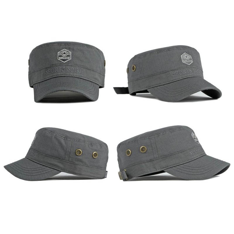 LOJAX Men's Work Cap, Restoration Military Hat, Cotton, Breathable, Casual,
