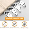 Pack of 18 Heavy Duty Triangle Mounting Connectors, Universal Triangular