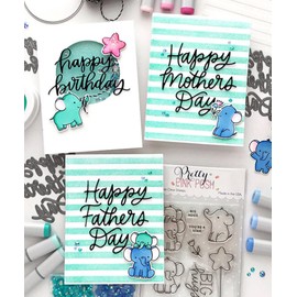 Mvchifay Cutting Dies for Card Making Metal Die-Cuts Scrapbooking Tool Hollow Frame DIY Craft Punch Template Embossing for Paper Album Decor (Happy Father's Day-6.7x7.1cm)