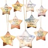 Barydat 9 Pcs Christmas Christian Hanging Ornament Star Shaped Bible