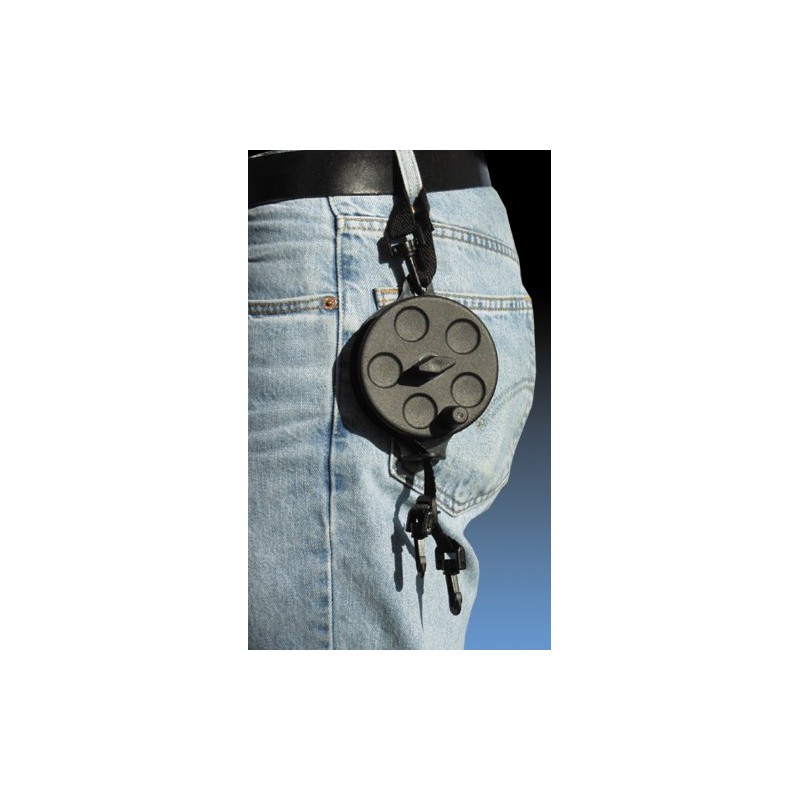 Pine Ridge Reel-A-Strap Hoist Black 30 ft.