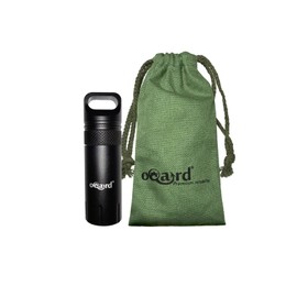 Oqard Capsule Waterproof Container Screw Cap Tube with Gift Bag for matchsticks, coins, notes on outdoor camping trip.