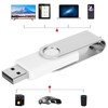 USB Flash Drive Candy White Rotatable Portable Storage Memory Stick