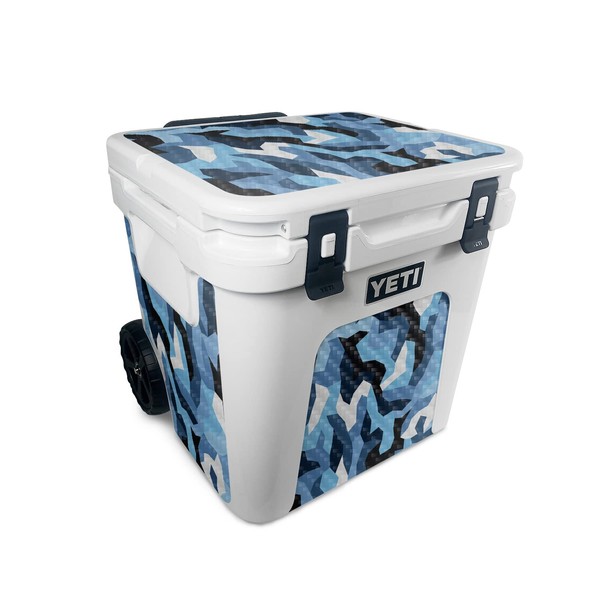 MightySkins Carbon Fiber Skin Compatible with Yeti Roadie 48 Wheeled