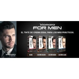 Tinte Shampoo Negro Xiomara For Men Sin Amoníaco Cobertura Canas 60ml