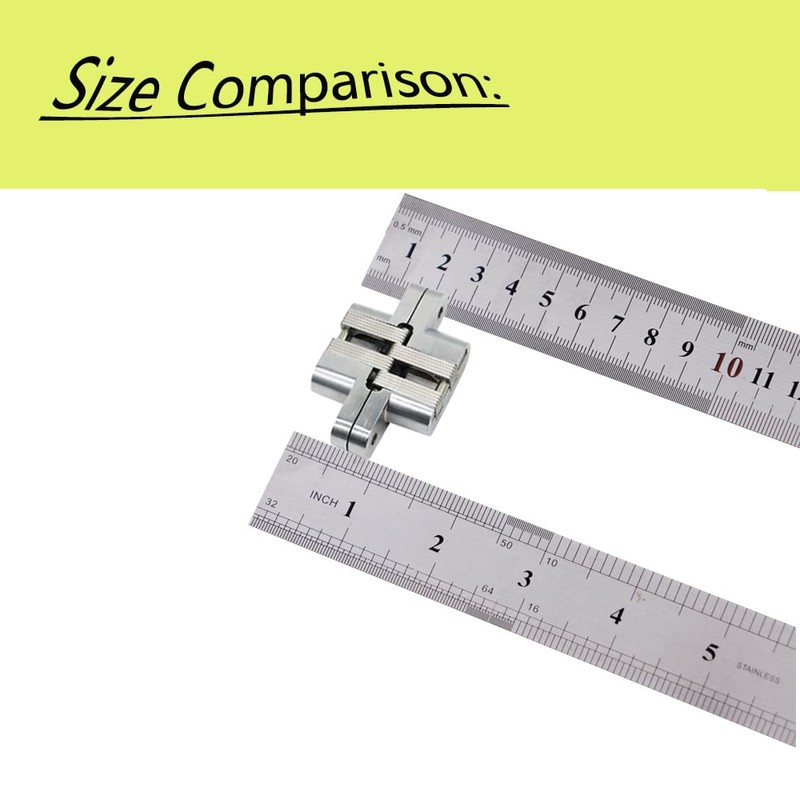 KAFENDA-Concealed Door hingesCross Hinges (1 Pair) zinc Alloy Material, 0-180