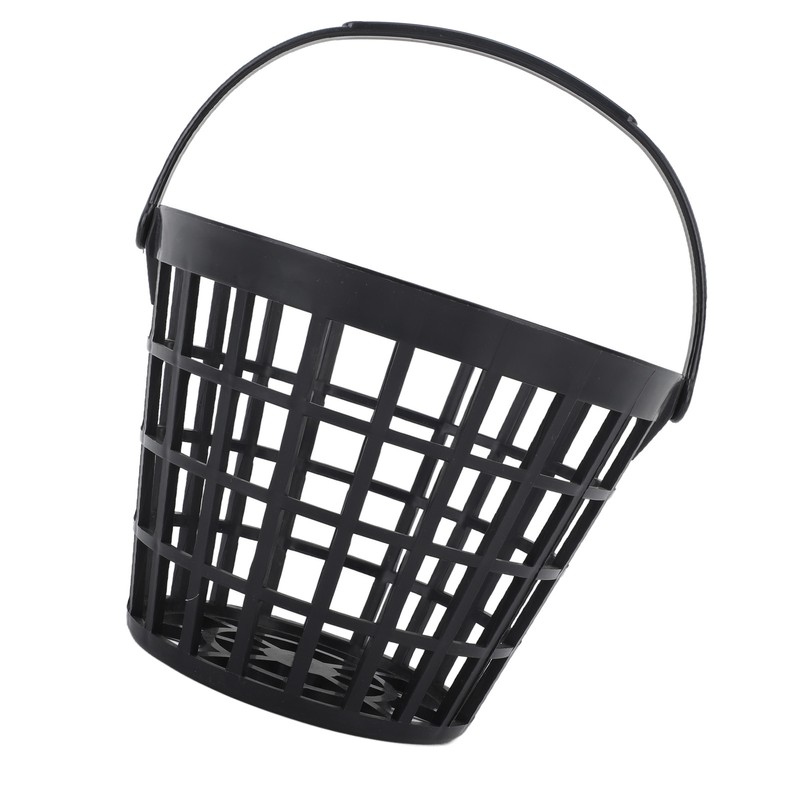 Black Golf Ball Basket Nylon Plastic Golfball Container Golf Ball