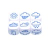 Cube Time 3101 Weather Dice with Symbols (Set of 6