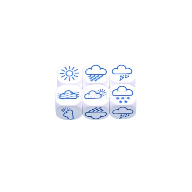 Cube Time 3101 Weather Dice with Symbols (Set of 6