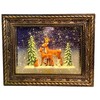 San Francisco Music Box Musical Lighted Reindeer in The Woods