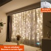 ZSJWL 3.3×5ft Short Curtain Lights with 8 Hook for Small