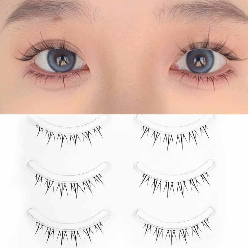False Eyelashes, Natural Outer Corner, Short, Upper Eyelashes, Lower Eyelashes,