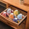 Selamica Ceramic 8 oz Cappuccino Cup Set with Saucers, Espresso