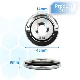 Quick Release Nut M14 for Angle Grinder (Set of 2), Cutting Grinder Nut, Quick Release, Suitable for Standard Machines