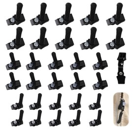 30Pcs Zipper Repair Kit Universal Zipper Fixer, Plastic Detachable Pulls Replacement Fix Zippers, Quick Install Zip Heads No Sewing Required for Bags Purses Luggage Jackets (3 Different Size)