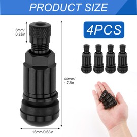 4 x Metal Valves for Alloy Wheels, 11.3 mm Tyre Valves Rims Valves Car