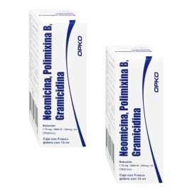 Neomicina Polimixina B Gramicidina 2 Pack Oftálmico 15 Ml